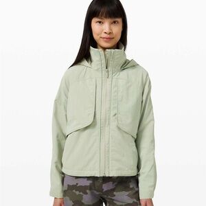 Lululemon Always Effortless Jacket AEJ Green Fern *NOTE FLAWS*